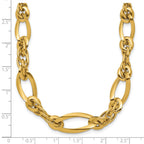 Golden Treasures 14K Polished Fancy Link Necklace