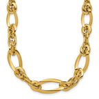 Golden Treasures 14K Polished Fancy Link Necklace