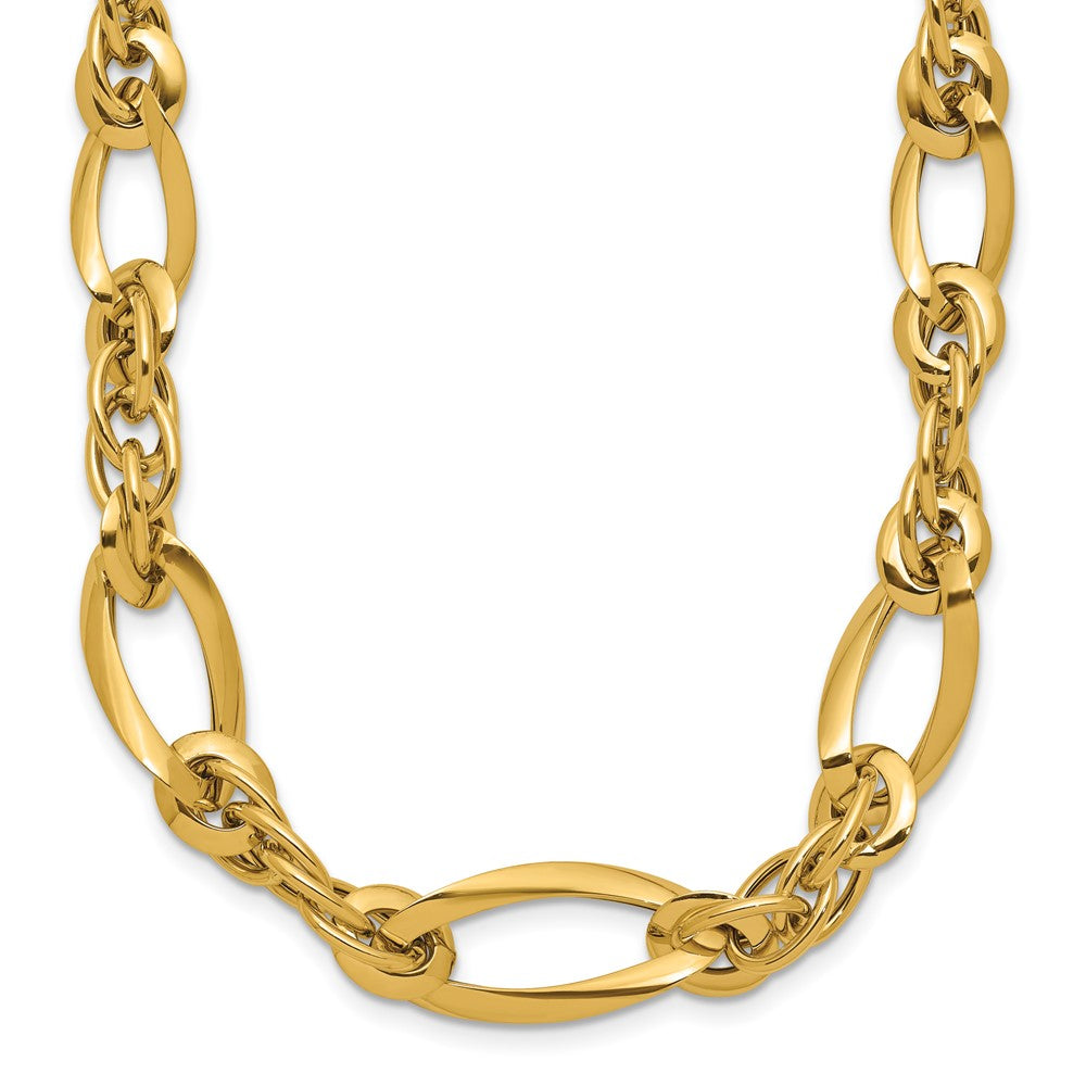 Golden Treasures 14K Polished Fancy Link Necklace