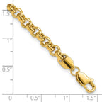 14k Polished Fancy 5mm Rolo Link 8.5 inch Bracelet