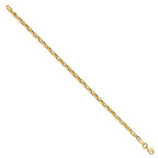 14k Polished 2mm Fancy Cable Link Bracelet