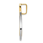 14k Two-tone Polished Slide Fits up to 6mm Regular/8mm Fancy or Reversible Omega