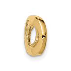 14k Polished Infinity Slide Fits up to 2mm Regular/3mm Fancy or Reversible Omega