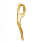 14k Polished Slide Fits up to 6mm Regular/8mm Fancy or Reversible Omega