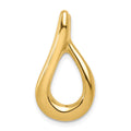 14k Polished Slide Fits up to 4mm Regular/6mm Fancy or Reversible Omega