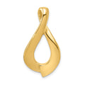 14k Polished Slide Fits up to 2mm Regular/6mm Fancy or Reversible Omega