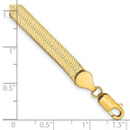 14K 5.5mm Silky Herringbone with Lobster Clasp Bracelet