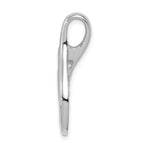 14k White Gold Polished Slide Fits up to 4mm Regular/6mm Fancy or Reversible Omega