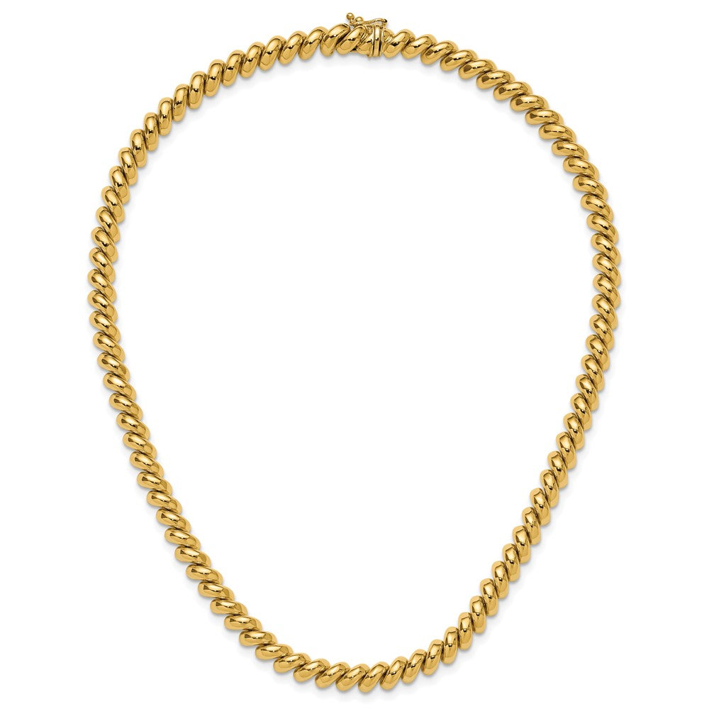 14k Polished 6mm 16 inch San Marco Necklace