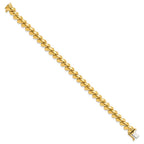 14k Polished 8mm 8 inch San Marco Bracelet