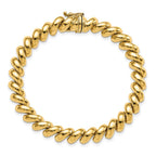 14k Polished 8mm 8 inch San Marco Bracelet