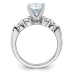 14kw 2 5/8ct. G H I True Light Moissanite Engagement Ring