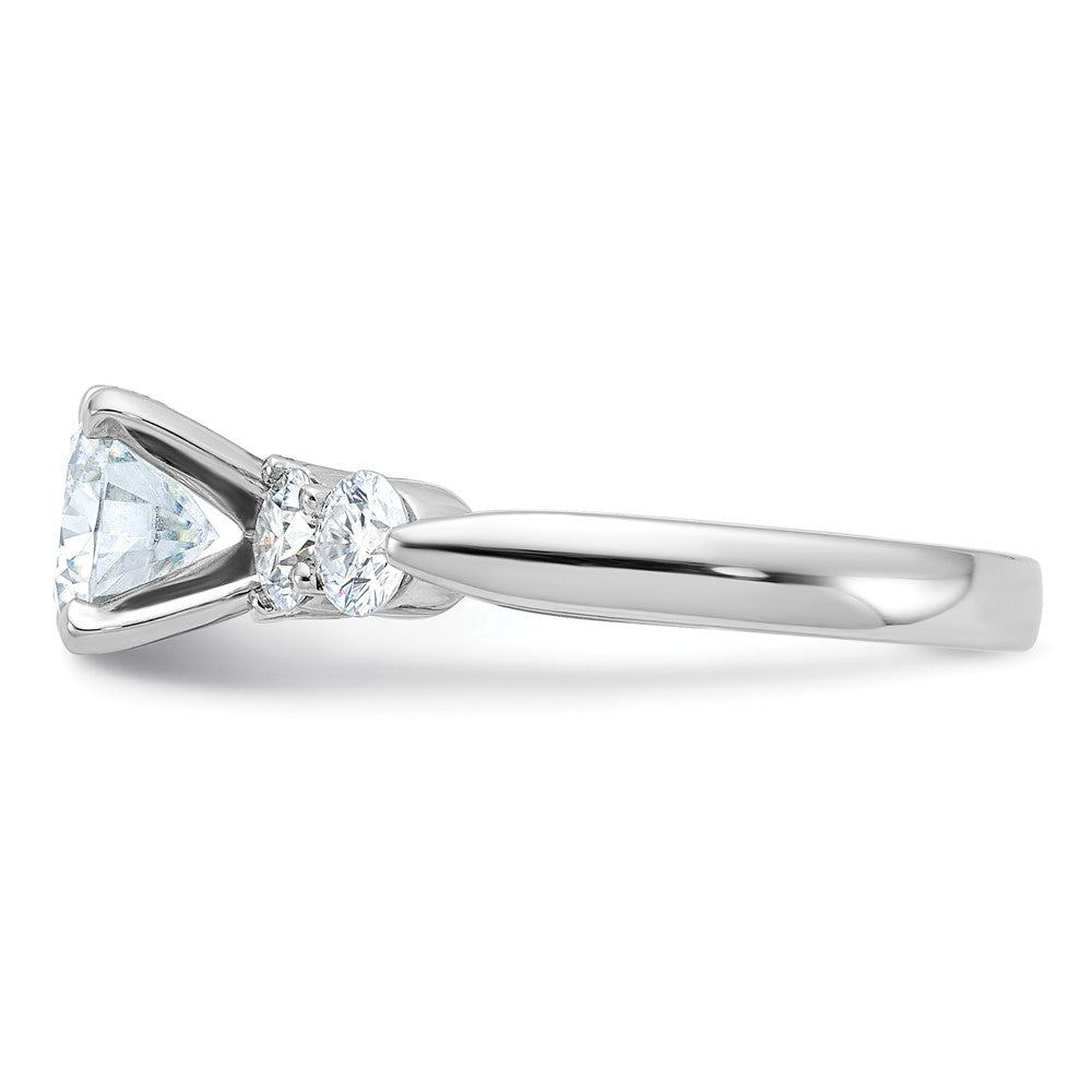14kw 2 5/8ct. G H I True Light Moissanite Engagement Ring