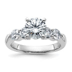 14kw 2 5/8ct. G H I True Light Moissanite Engagement Ring