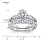 14kw 3.50ct. 5 Moissanite Set