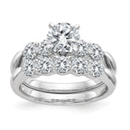 14kw 3.50ct. 5 Moissanite Set