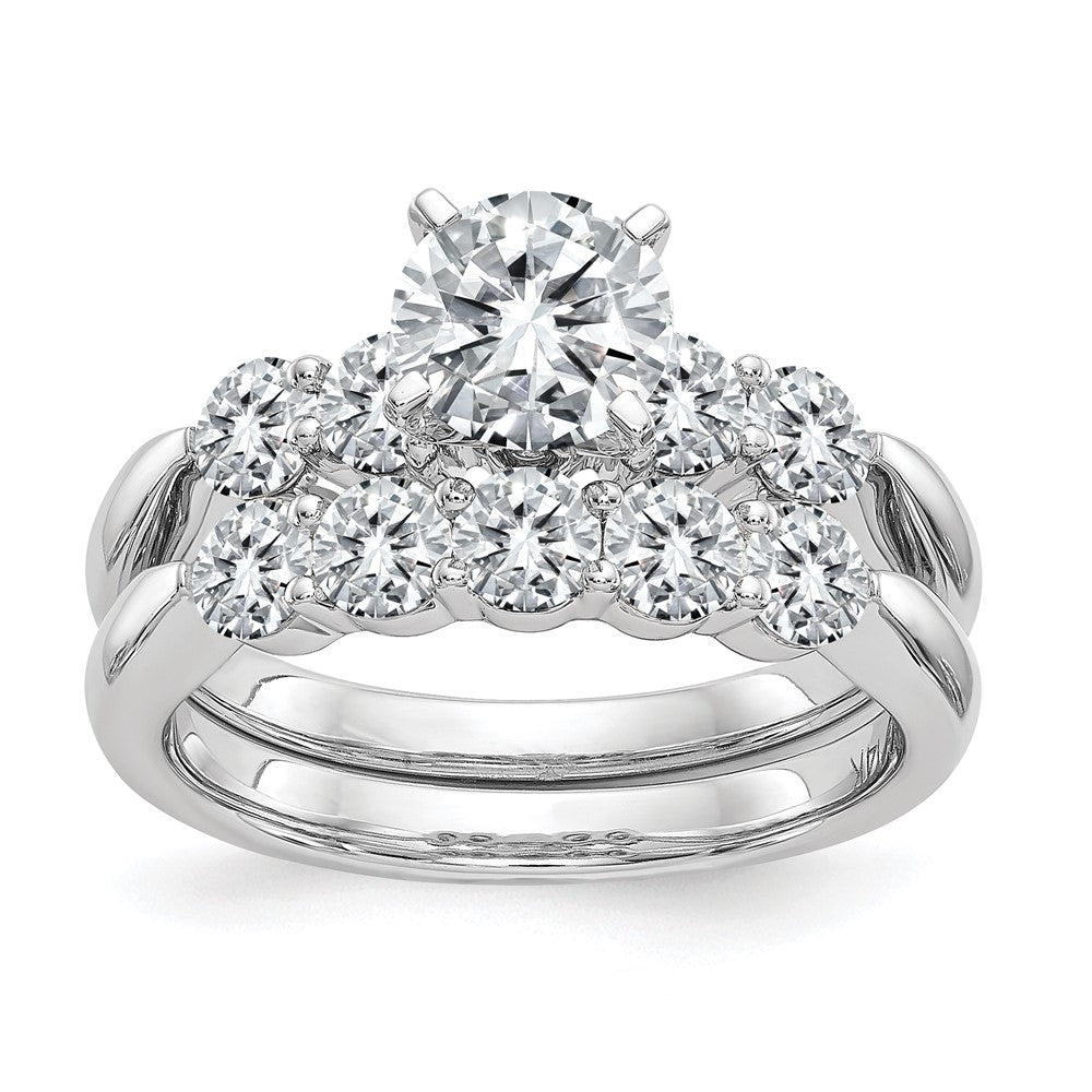 14kw 3.50ct. 5 Moissanite Set