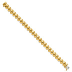 14k Polished 10mm 7 inch San Marco Bracelet