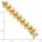 14k Polished 10mm 8 inch San Marco Bracelet