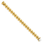 14k Polished 12mm 8 inch San Marco Bracelet
