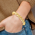 14k Polished 12mm 8 inch San Marco Bracelet
