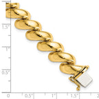 14k Polished 12mm 7 inch San Marco Bracelet