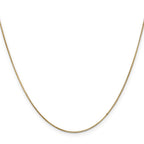 14K .65mm Round Snake with Lobster Clasp Chain