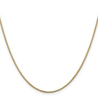 14K 1.1mm Round Snake with Lobster Clasp Chain