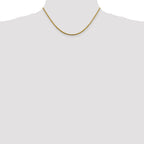 14K 1.85mm Round Snake Lobster Clasp Chain