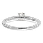14K White Gold 1/4 carat Round VS/SI DEF Lab Grown Diamond Solitaire 4 Prong Engagement Ring