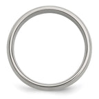 Chisel Stainless Steel with 14k Gold Inlay Brushed 8mm Band