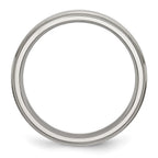 Chisel Stainless Steel Polished 5mm Ridged Edge Band