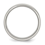 Chisel Stainless Steel Polished 7mm Ridged Edge Band
