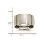 Chisel Stainless Steel Brushed 12mm Half Round Band