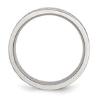 Chisel Stainless Steel Brushed Celtic Laser Etched 6mm Flat Band