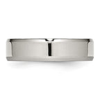 Chisel Stainless Steel Polished 6mm Beveled Edge Band