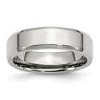 Chisel Stainless Steel Polished 6mm Beveled Edge Band