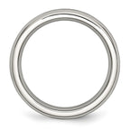 Chisel Stainless Steel Polished 4mm December Teal CZ Ring