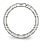 Chisel Stainless Steel Polished 4mm May Dark Green CZ Ring