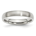 Chisel Stainless Steel Brushed 4mm Half Round Band
