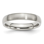 Chisel Stainless Steel Brushed 4mm Half Round Band
