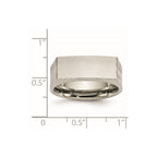 Chisel Stainless Steel Brushed and Polished Signet Ring