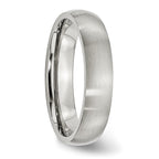 Chisel Stainless Steel Brushed 5mm Half Round Band