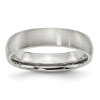 Chisel Stainless Steel Brushed 5mm Half Round Band
