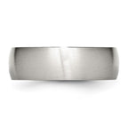 Chisel Stainless Steel Brushed 7mm Half Round Band