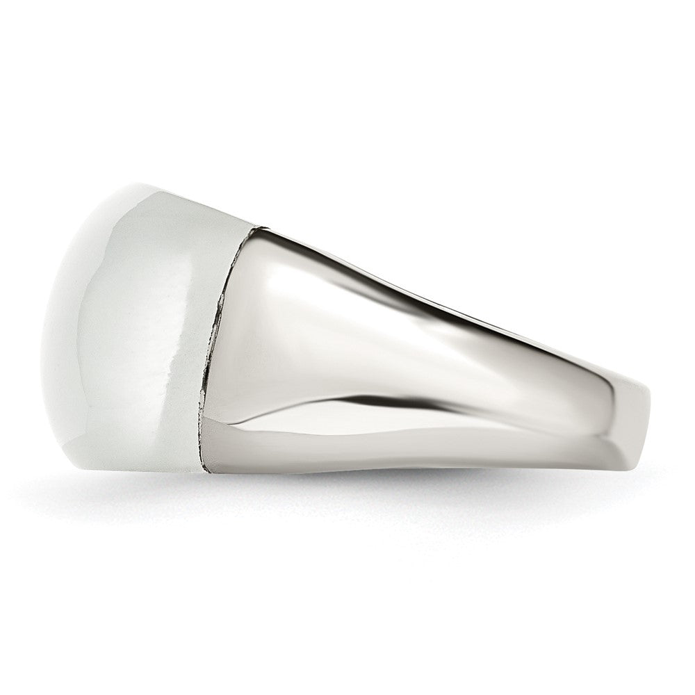 Stainless Steel 12mm Cat's Eye Ring