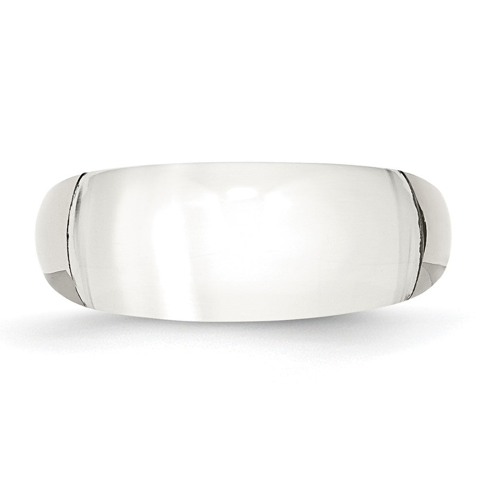 Stainless Steel 8mm Cats Eye Ring