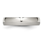 Chisel Stainless Steel Polished 5mm Half Round Band