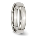 Chisel Stainless Steel Polished 5mm Half Round Band