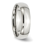Chisel Stainless Steel Polished 6mm Half Round Band